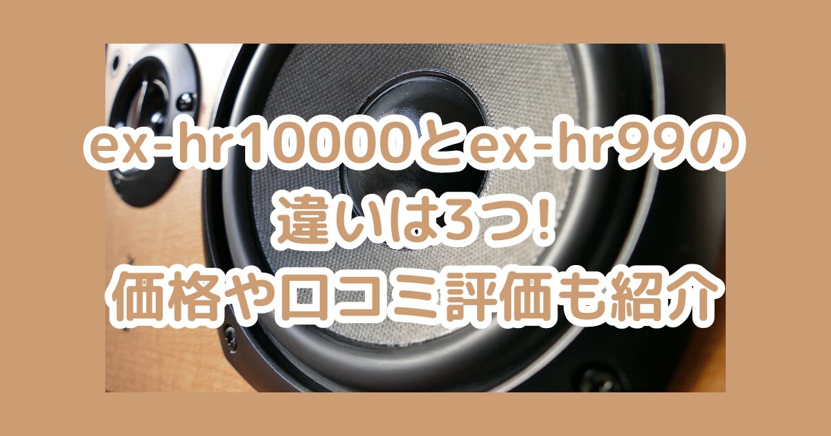 ex-hr10000とex-hr99の違い