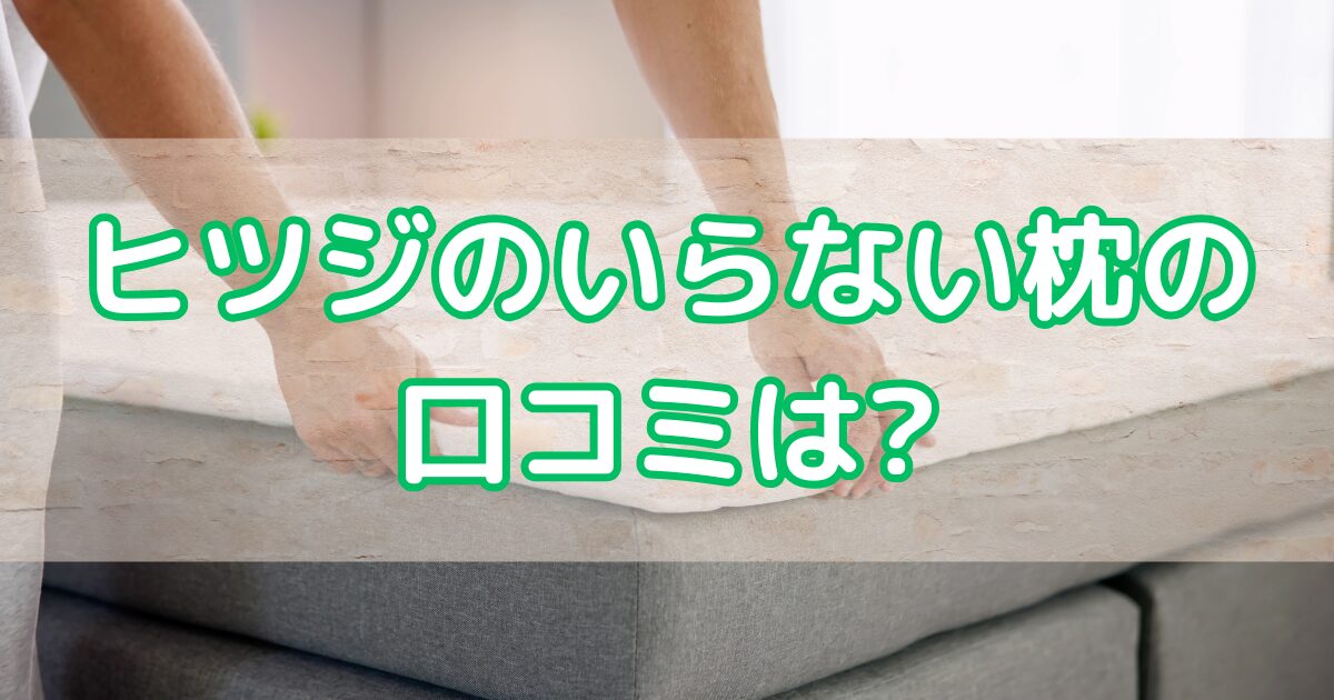 ヒツジのいらない枕の口コミは？