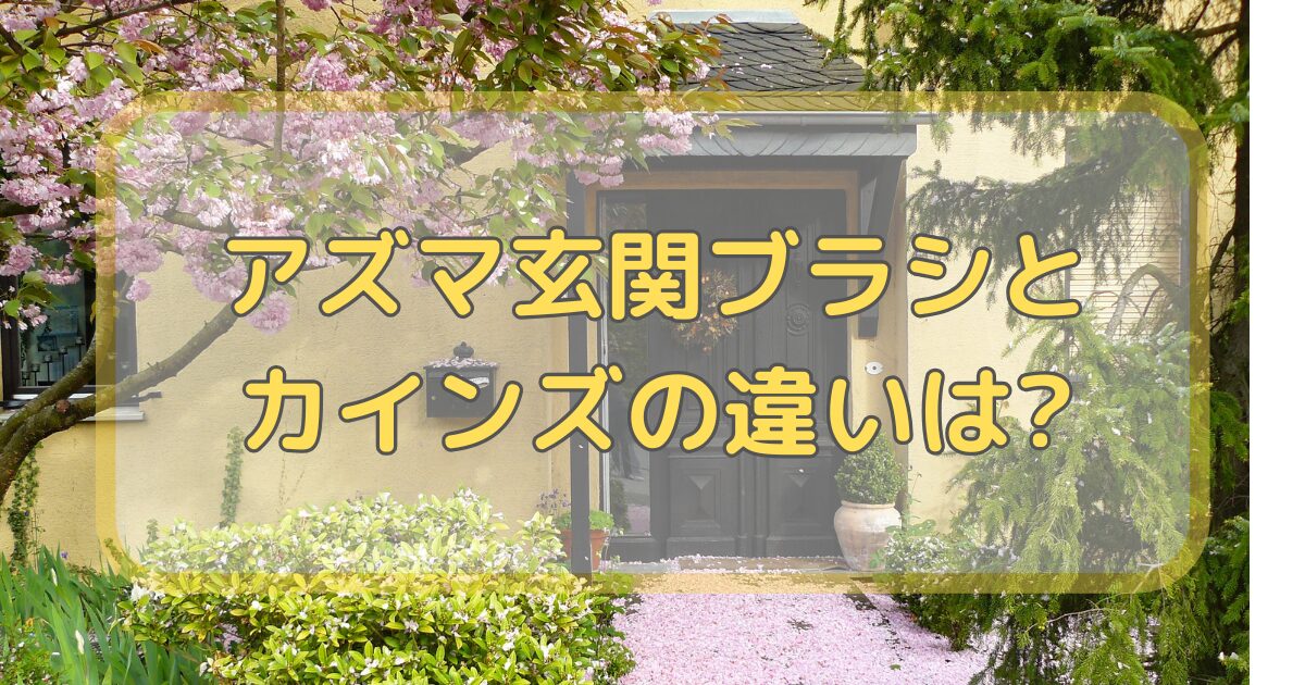 アズマ玄関ブラシとカインズの違い